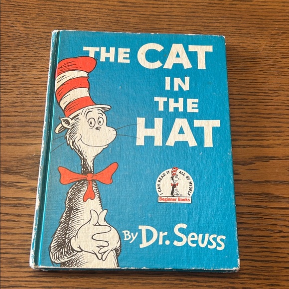 Dr. Seuss Other - Vintage 1957 Dr. Seuss The Cat in the Hat - Blue, Red, White Cover